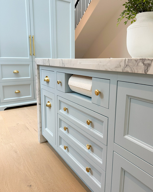 Custom paper towel drawer