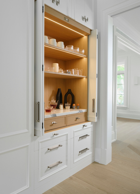 Bifold pocket doors open